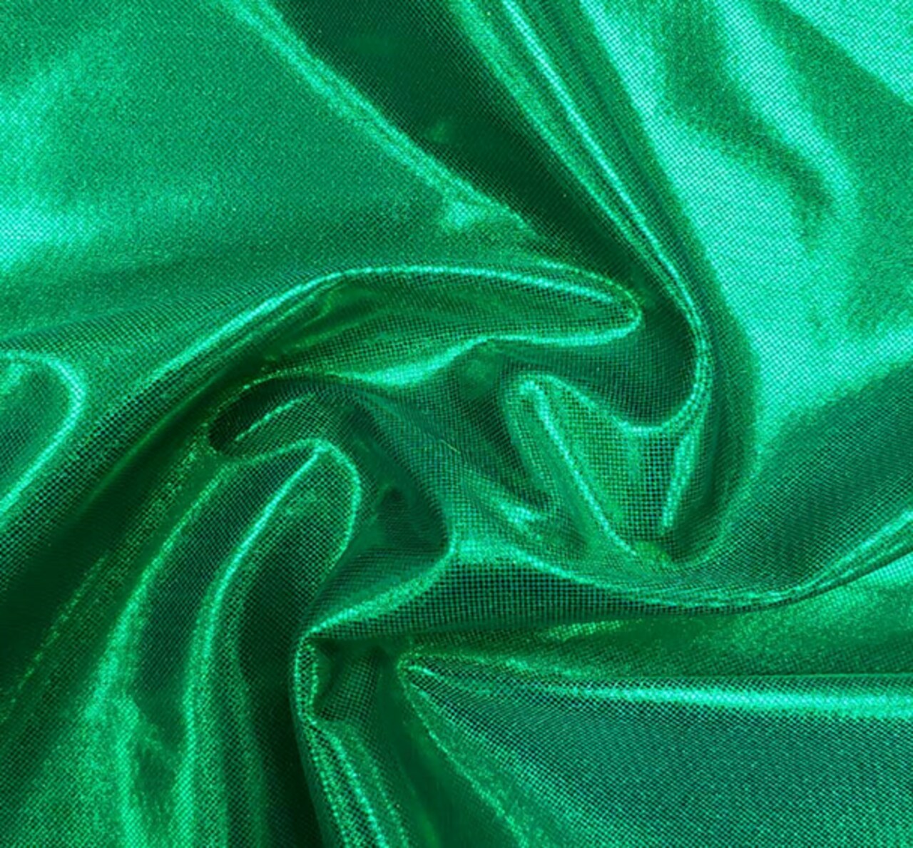1 Yard Blue/Green Computer Foil Fabric 44/45" Wide, Lightweight Polyester for Apparel & Décor